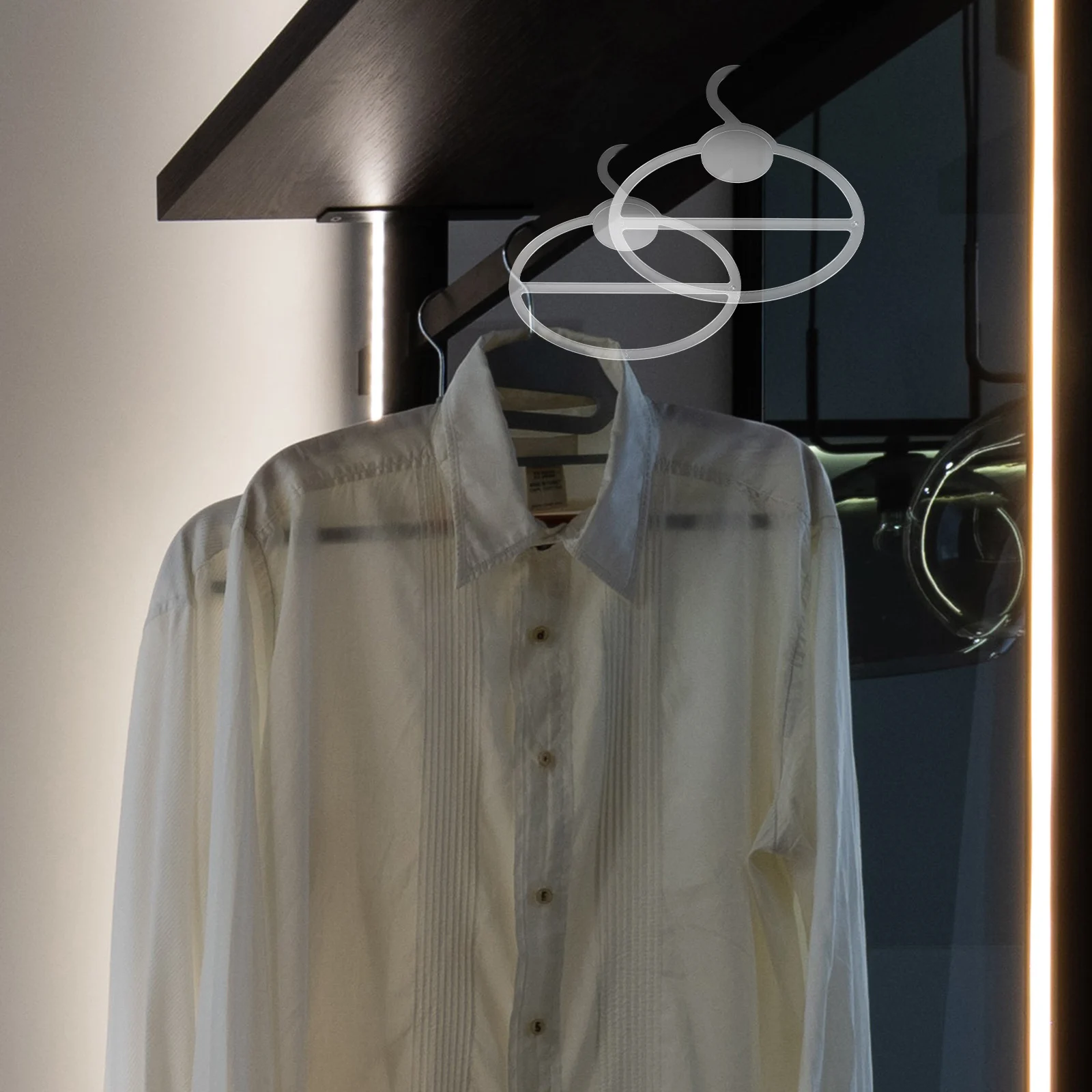 

10pcs Scarf Clothes Rack Organizer Circular Tie Belt Storage Rack For Closet Display Holder Plastic Clothes Hangers