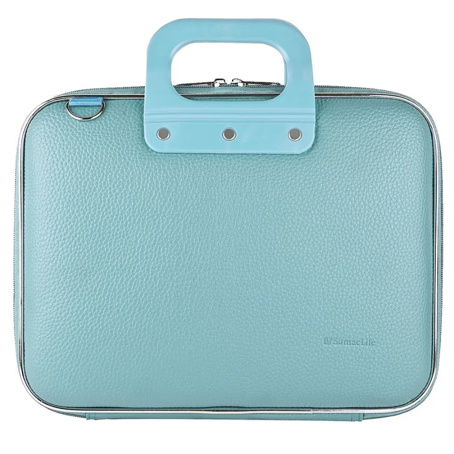 

Cady Universal Tablet eReader Netbook Laptop Hard Faux Leather Carrying Shoulder Suit Case fits 13 13.3 14 14.1 inch