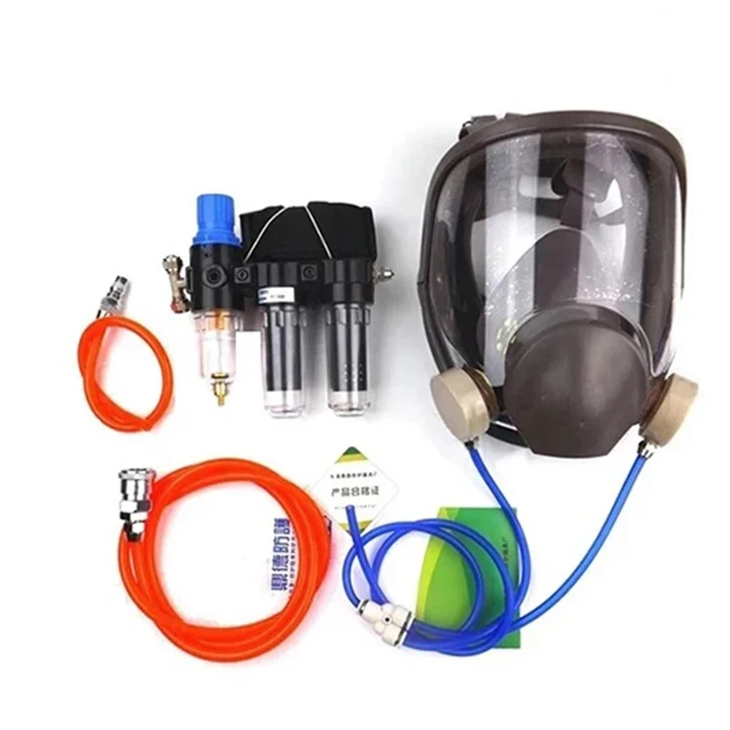 3 In1 Air-Supply Industrial Respirator System 6800 Gas Mask Convenient  Energy Saving and Efficient Multifunctional Respirator