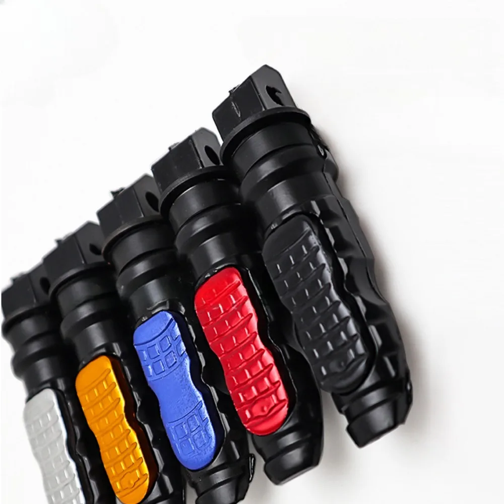 1pair Universal Motorcycle Rear Passenger Foot Pegs Pedals Footrest Scooter Foot-Peg Motorbike Pedal Modification Aluminum