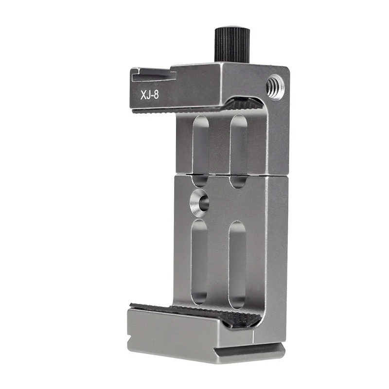 For Aluminum Phone Clamp XJ-8 2nd Gen Photography Video PTZ Tripod