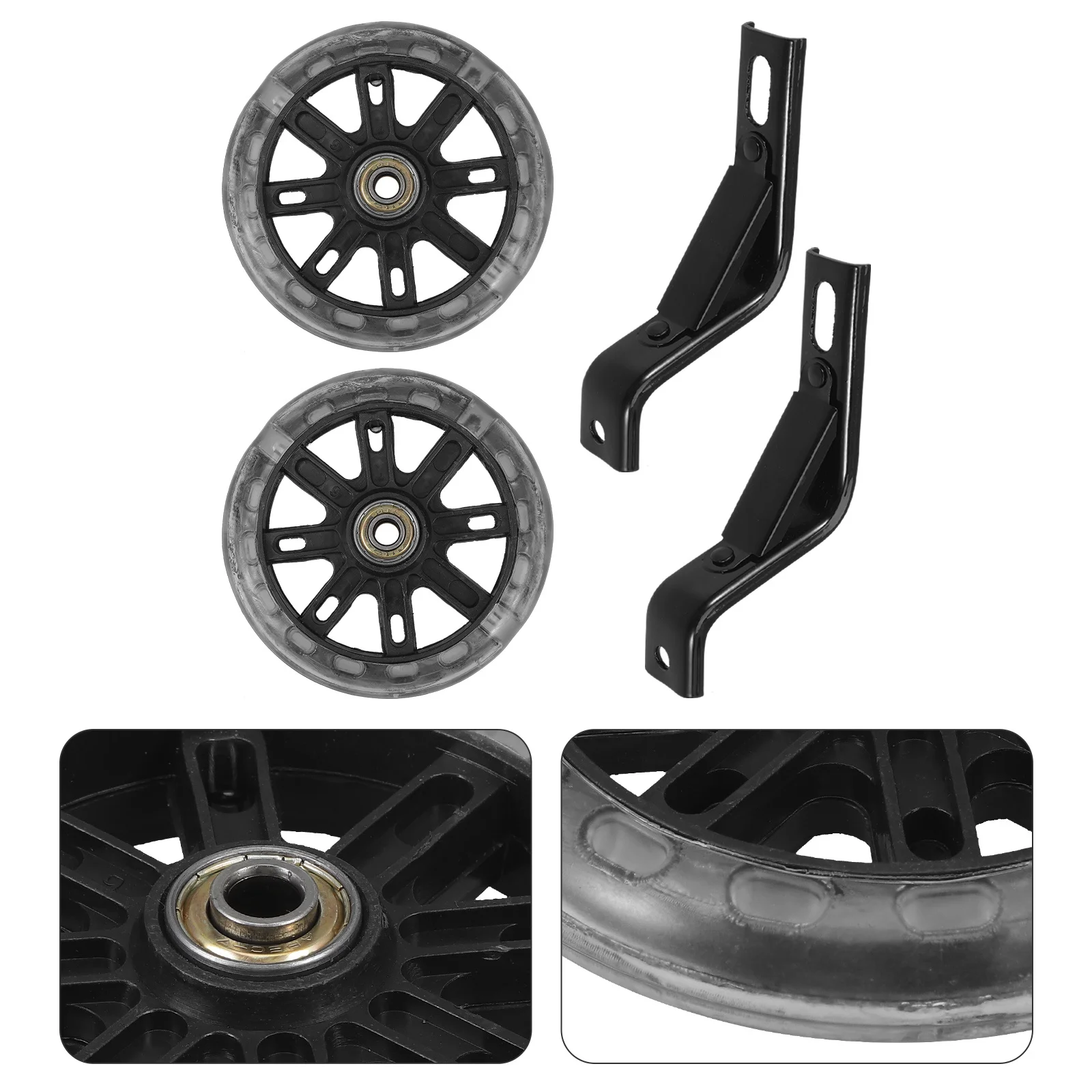 

2 pcs Flashing Light Mute Kids Bike Training Wheels 14 Inch Adjustable Bracket For Children Bicycle Auxiliary Wheel Stabilizer