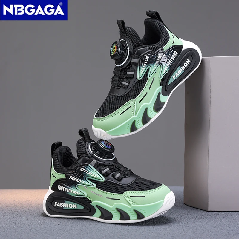 Breathable & Lightweight Boys Running Shoes Summer Outdoor Mesh Sneakers for Children Casual Tennis Sports Footwear 5-16 Years