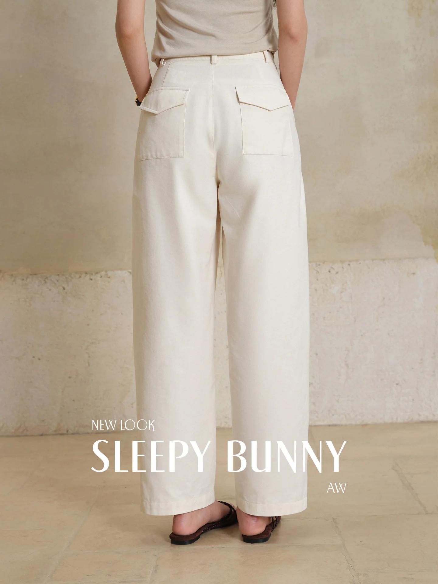 Elegant White High Waist Pants Loose Wide Leg Trousers Summer Casual Straight Fit Bottoms Women Versatile Slimming Fashion Wear