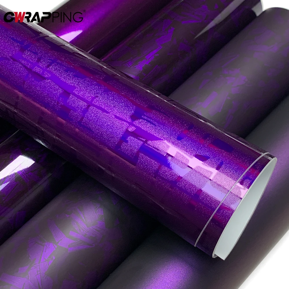 PET Automotive Vinyl Bubble-free Car Wrapping Film Waterproof Motorcycle Stickers Purple Vinyl for Helmet Car Adhesive Film view 5