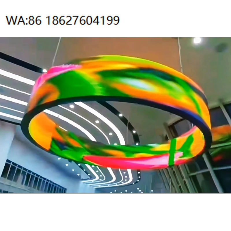 Custom Flexible Curved LED Screen High Toughness Foldable Display Panel Commercial Video Advertising Player Screen