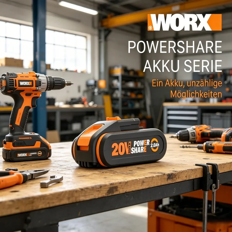 

WORX 20V Replacement Battery 4.0Ah 6.0Ah 8.0Ah PowerShare PRO Li-ion for Cordless Power Tools