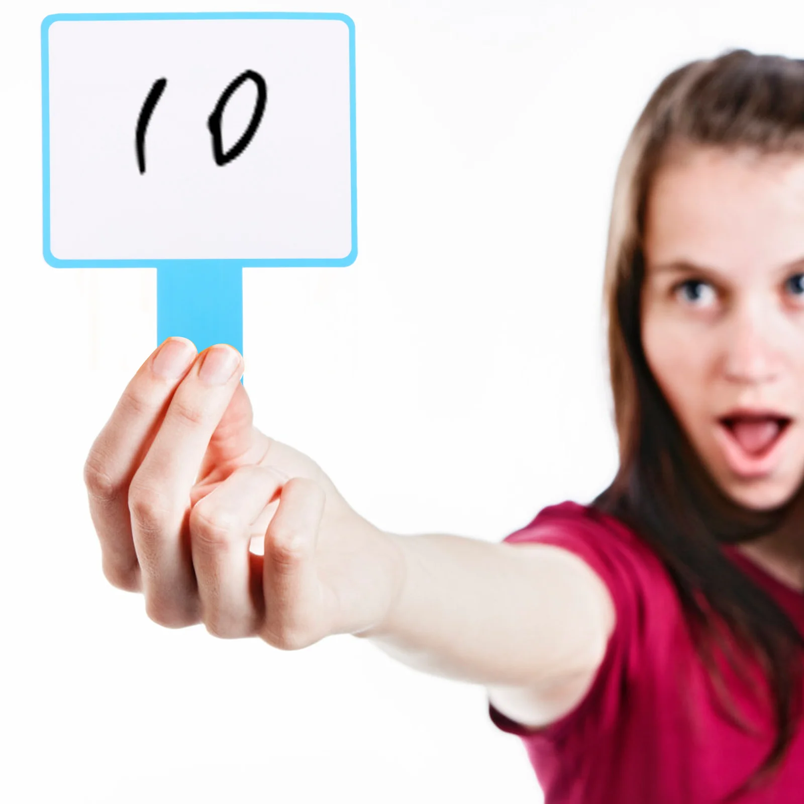 2 pçs placar em branco quadro branco único lado apagável juiz estudante escritório mini placas h sinal de votação