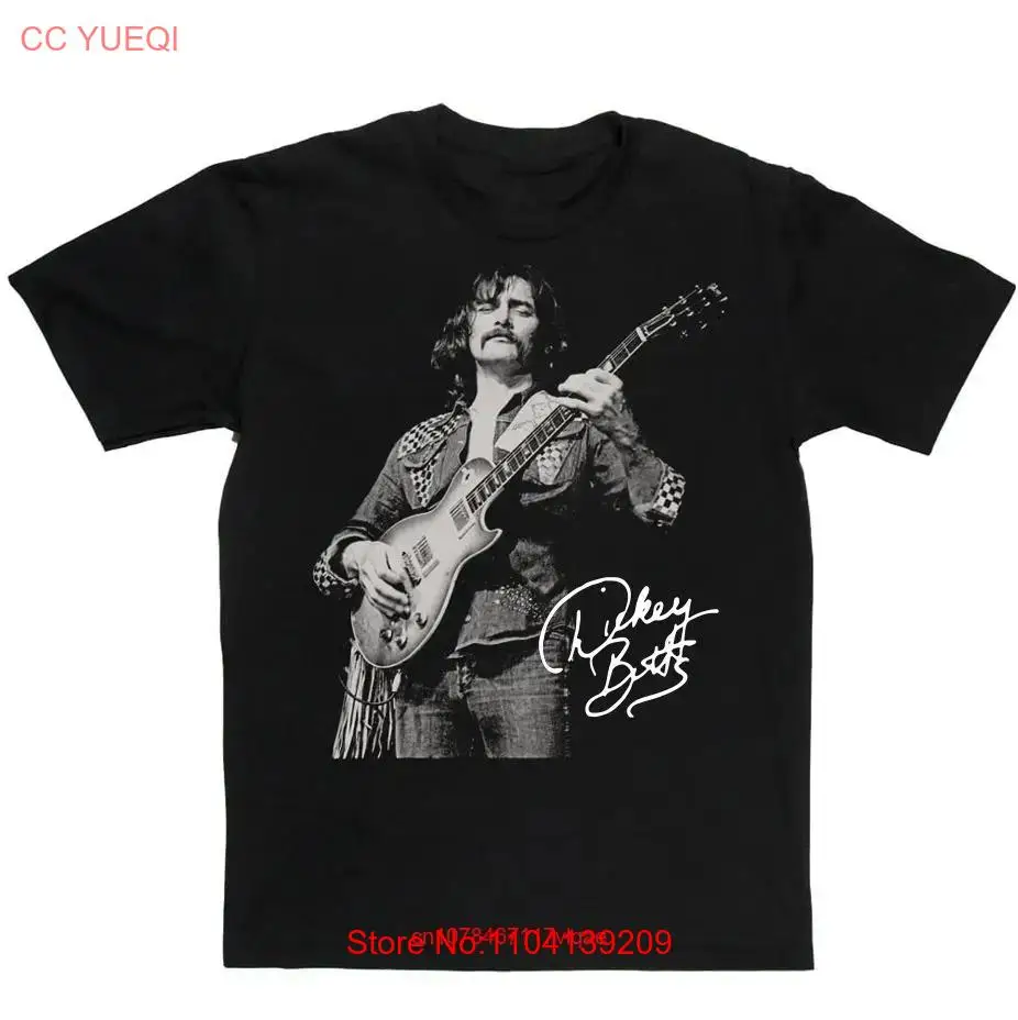 Vtg Dickey Betts In Music Tour Heavy Cotton Black All Size T Shirt MM1336 long or short sleeves