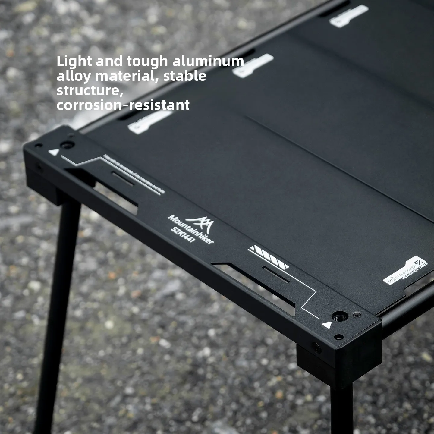 Aluminum Alloy Folding Modular Camping Table, Lightweight Portable Outdoor Table with Carry Handle for Trips and Picnics