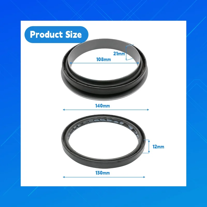 

OEM:179537,Size:108x130/140x12/21mm,DMHUI high-quality NBR tractor oil seals,applicable to 179537Tractor seal maintain