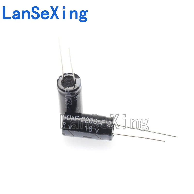 Long life and high temperature resistance 16V2200UF electrolytic capacitor 2200UF 16V size 10X20 MM