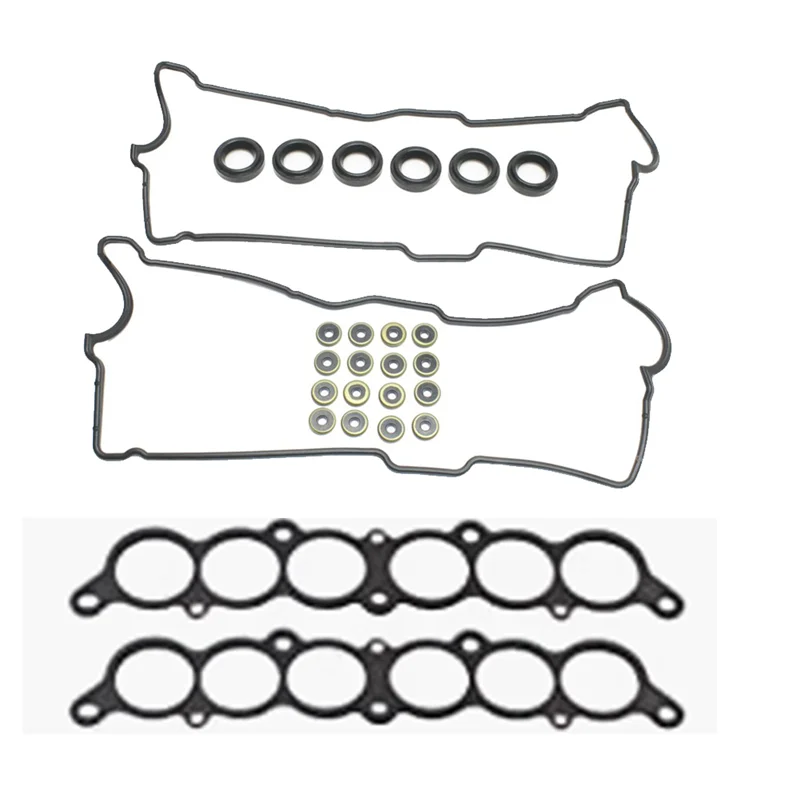 Valve Cover Gasket Set 3VZFE 5VZFE for Toyota Tacoma Tundra Camry T100 Lexus 3.0 3.4 1992-2004 Spark Plug Tube Seals Kit