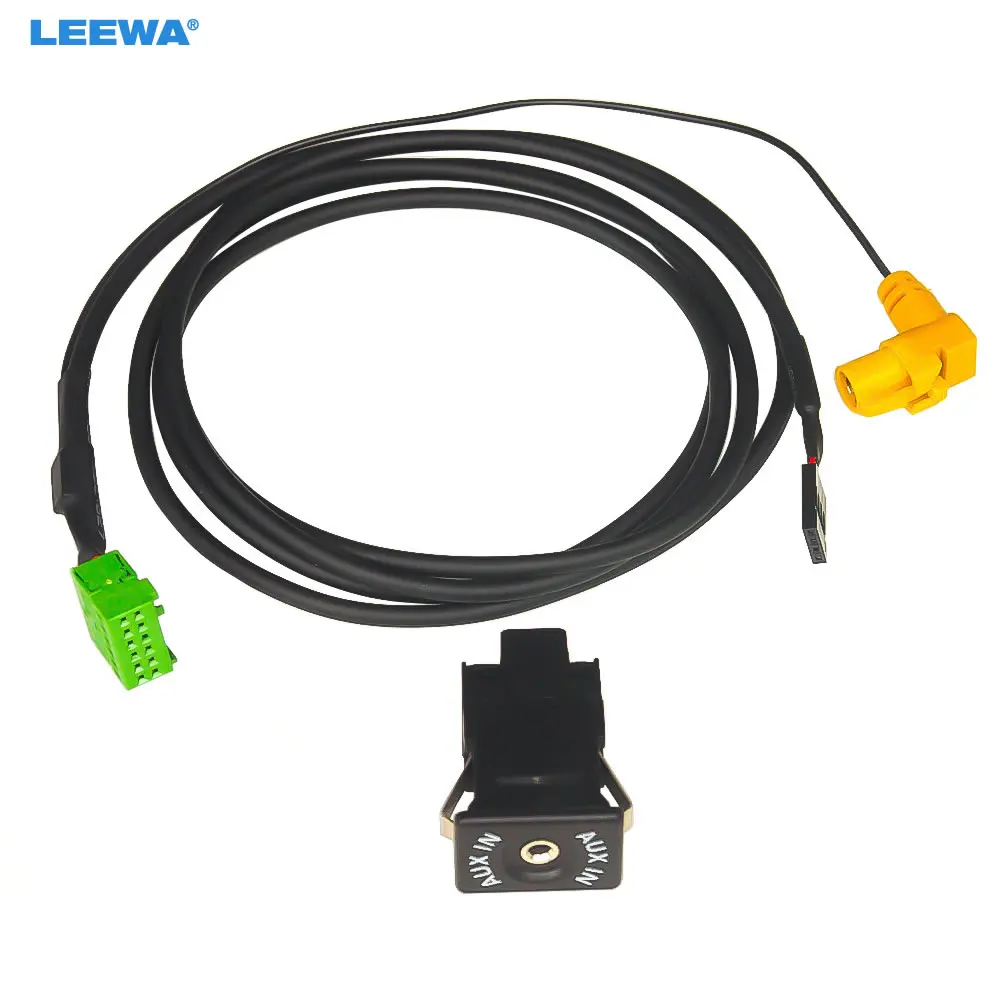 

LEEWA Car Radio USB AUX-In Cable Plug AUX Socket Adapter For Audi MMI3G 3G+ A6L/A4L/Q5/Q7/A5/S5/TT AUX Wire Harness #CA6815