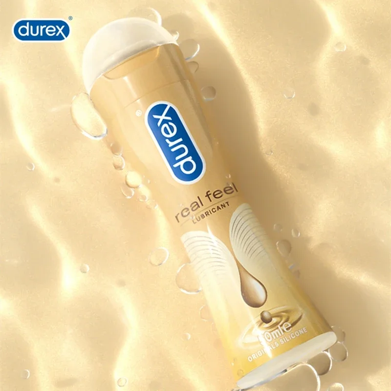 Durex-Lubrificante Suave Realfeel para Casal, Lubrificação de Longa Duração, Jogo Anal e Vaginal, Brinquedos Sexuais, Seda, 50ml