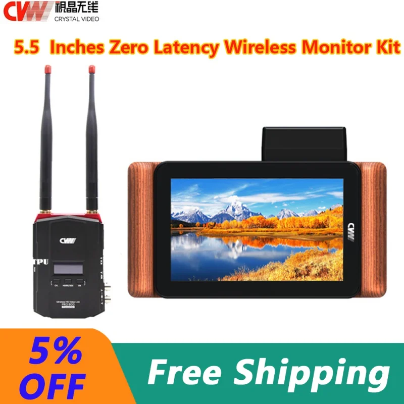 

CVW SWIFT PRO VUE Wireless Transmitter 200m Zero-delay with Follow Focus 5.5 inch Camera DSLR Field Monitor 800 PRO Transmission