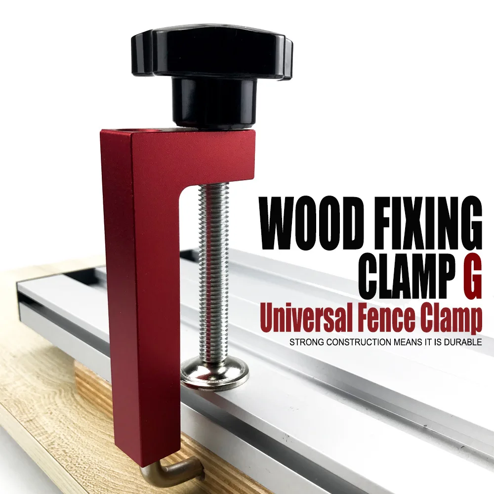 Universal Fence Clamps 360 Rotating Adjustable Fixed G Clamps Fast Fixed Clamp Woodworking Tools