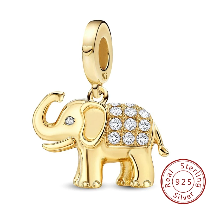 

925 Sterling Silver Elephant Pumpkin Car Butterfly Love Heart Diy Pendant Beads Fit Bracelet Making Gift Of High Quality Jewelry