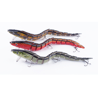 Hanlin Large scale 230mm 42g Eel Fishing Wobblers Hairtail Lures Artificial Bait Hard Multi Jointed Swimbait Pike Bass Tackle