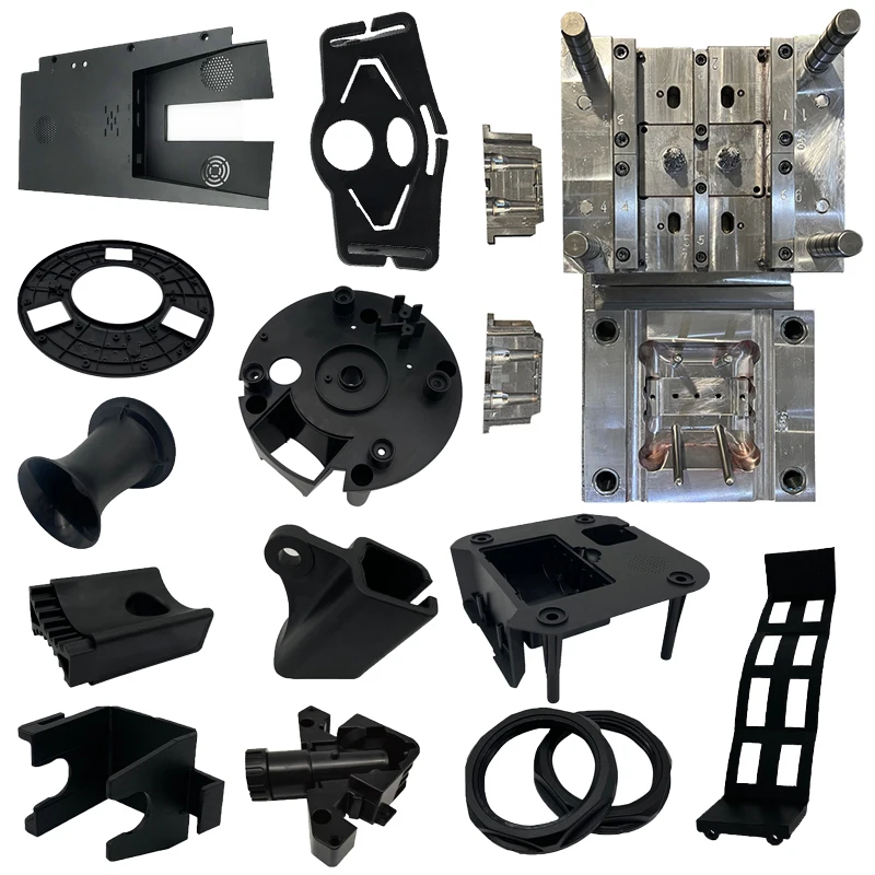 Custom High Precision Plastic Parts Injection Molding Service PA+GF Nylon POM PET PE ABS Plastic Injection Moulded Parts
