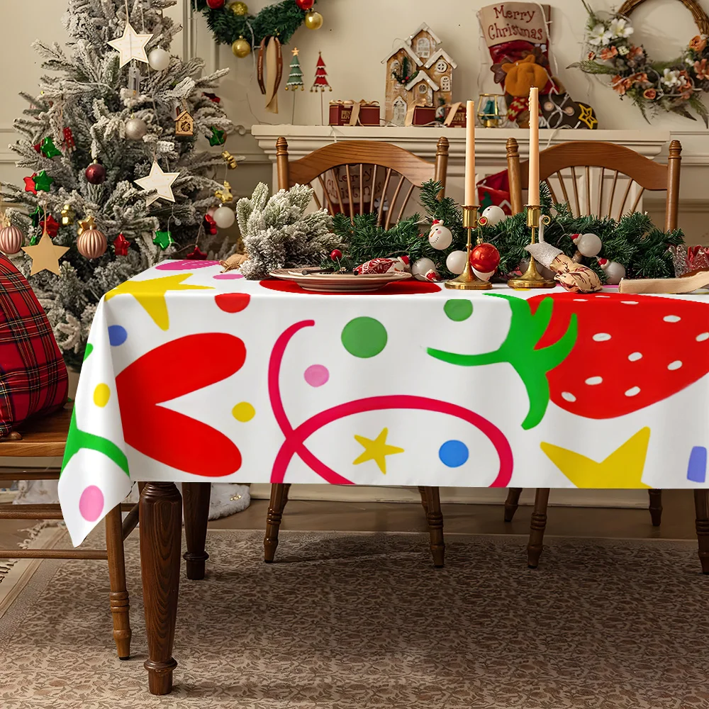 Orange Halloween Ghost Bat Table Cloth Waterproof Tablecloth Spill Proof Table Cloth, Wipe Clean Table Cloth for Dining Camping