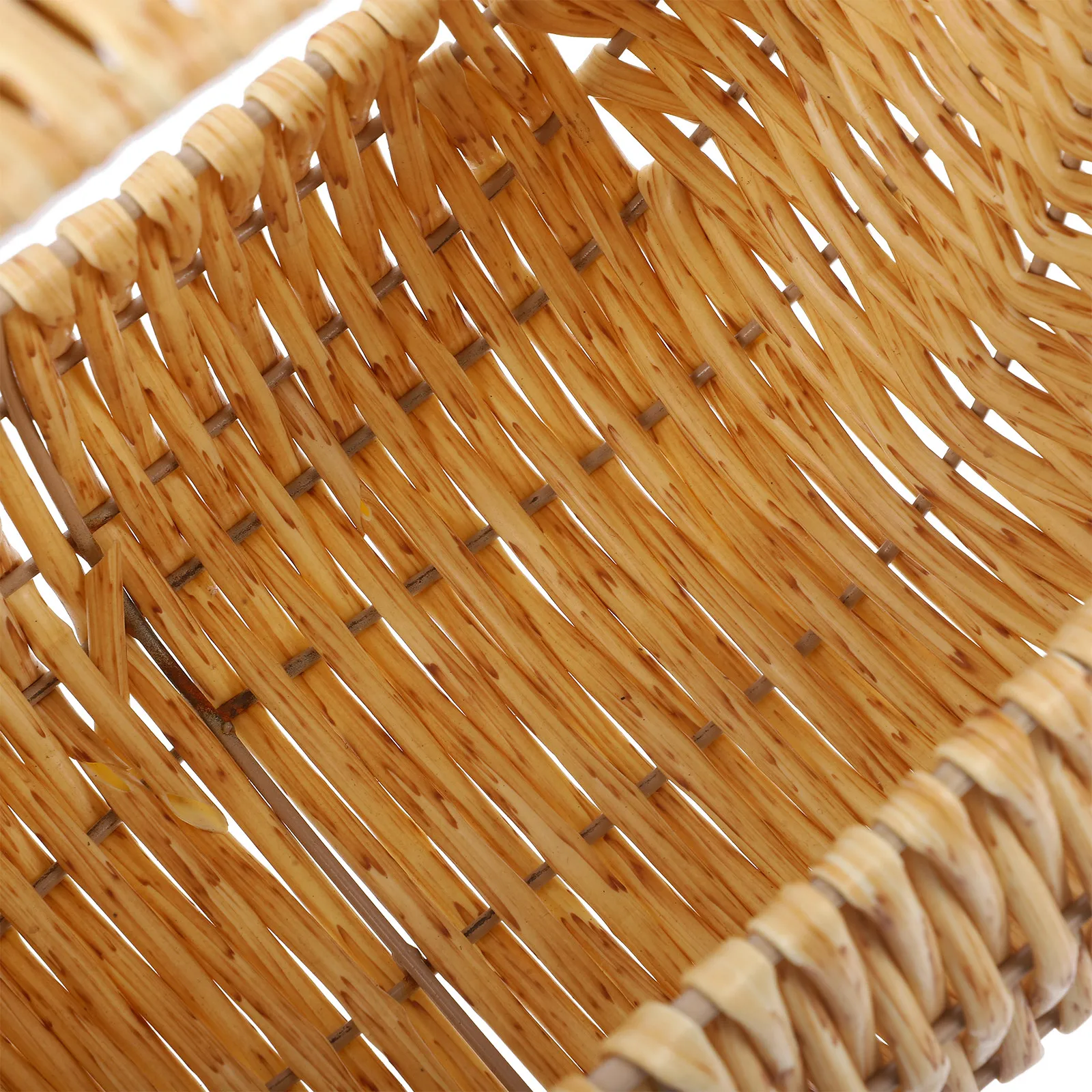 Woven Flower Basket with Handle Hand Woven Storage Basket for Wedding Ceremony Flower Arrangement Gift Sundries Decor
