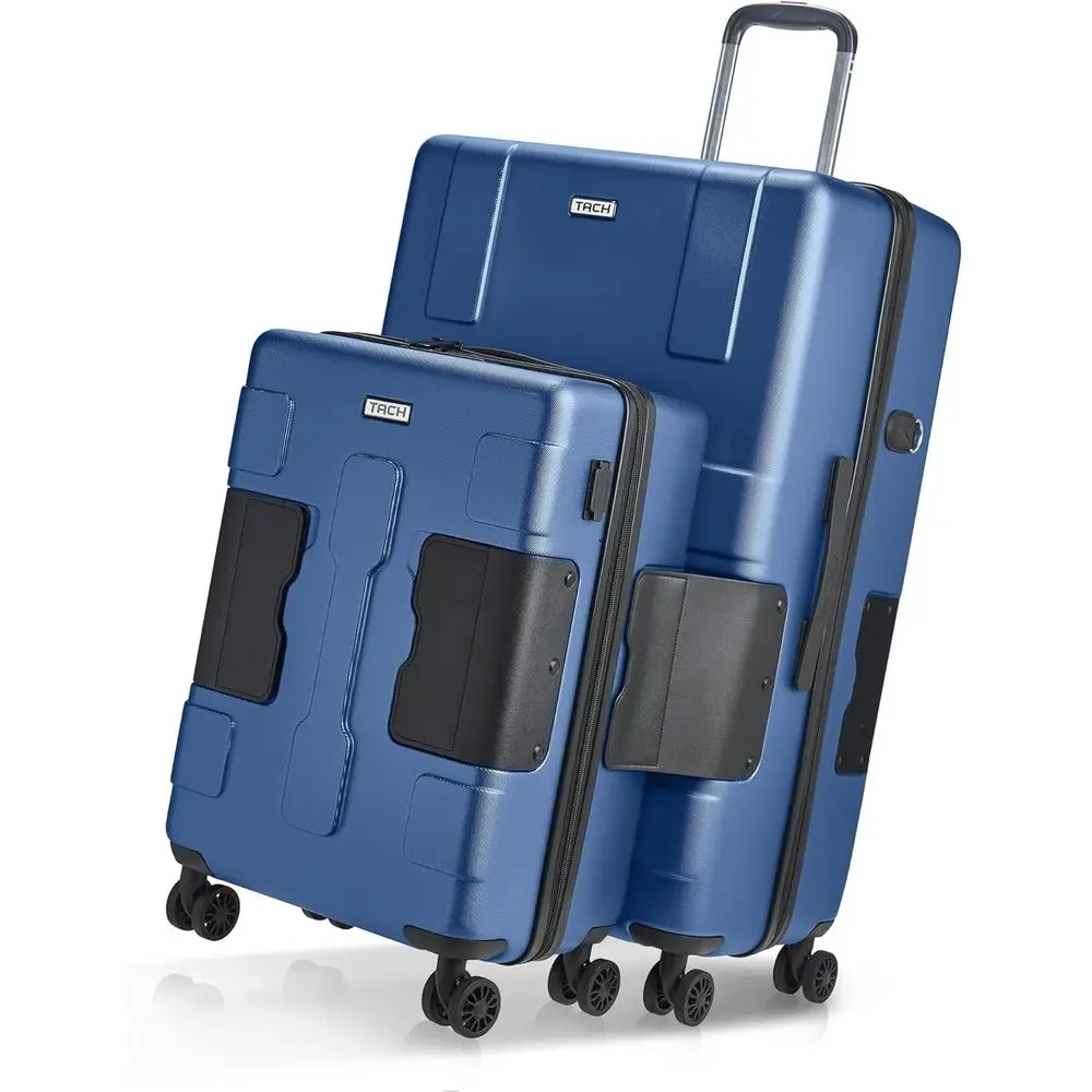 

Two-Piece Hard Shell Luggage Set - 20 & 28 Large & Carry-On Suitcases in Night Blue