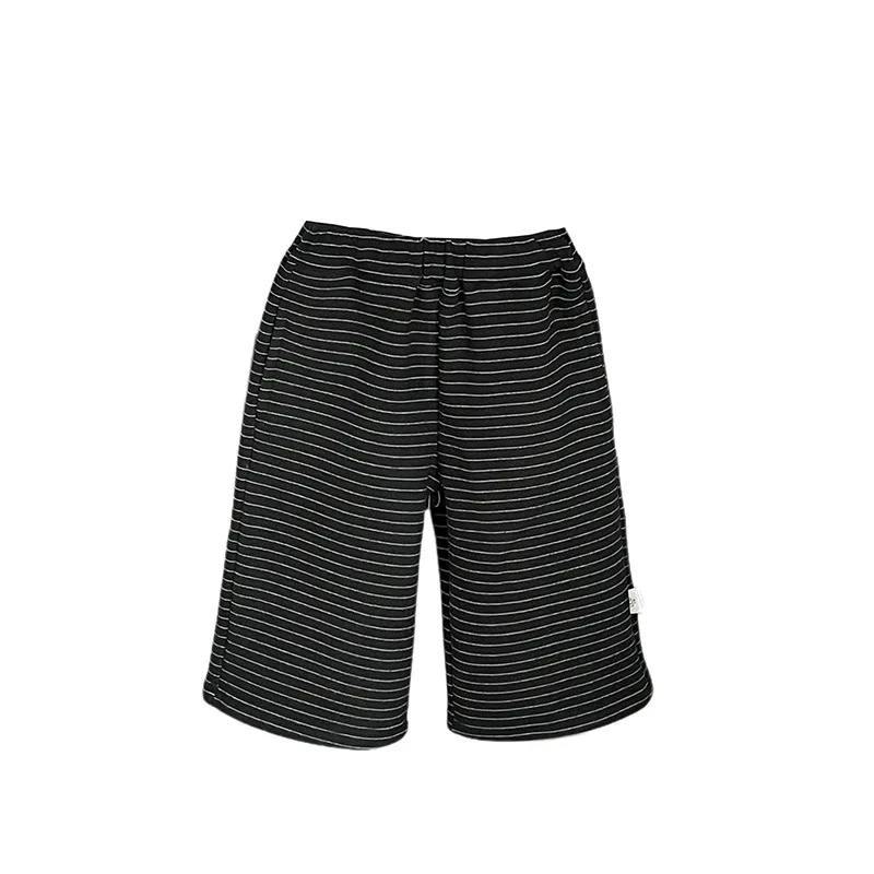 بنطال مستقيم الساق مخطط سميك واسع الساق مبطن بالصوف رشاقته Grils الأطفال الأولاد كل مطابقة المألوف مريح