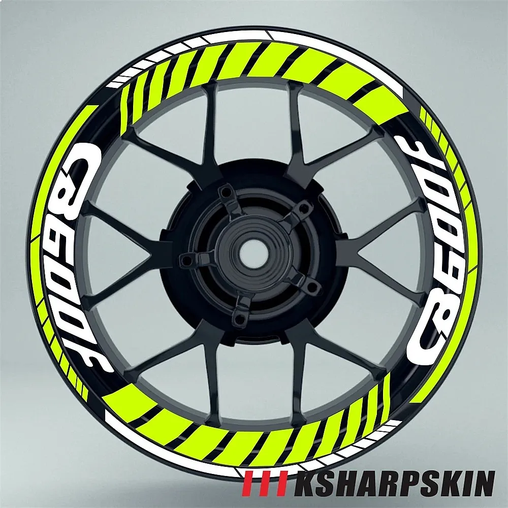 Multiple Color Waterproof Reflective Motorcycle Tire Stripe Decals Stickers for HONDA CB600F