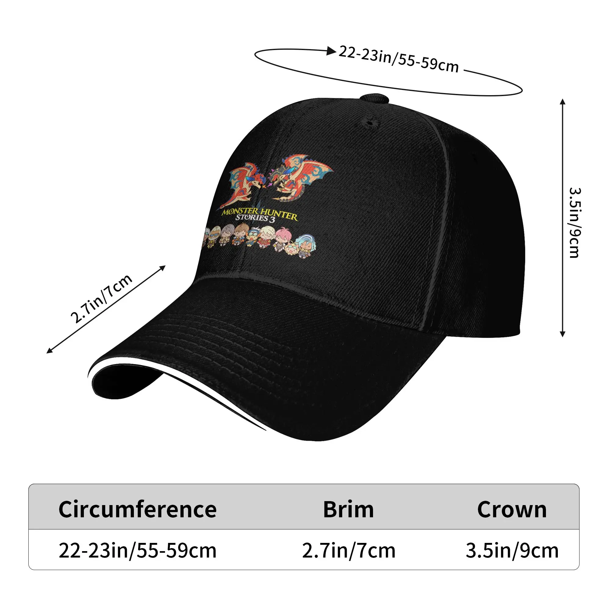 Monster Hunter Stories 3 Sun Baseball Cap  Spring Trendy Trucker Hat For Female Male Hiking Fishing Baseball Caps