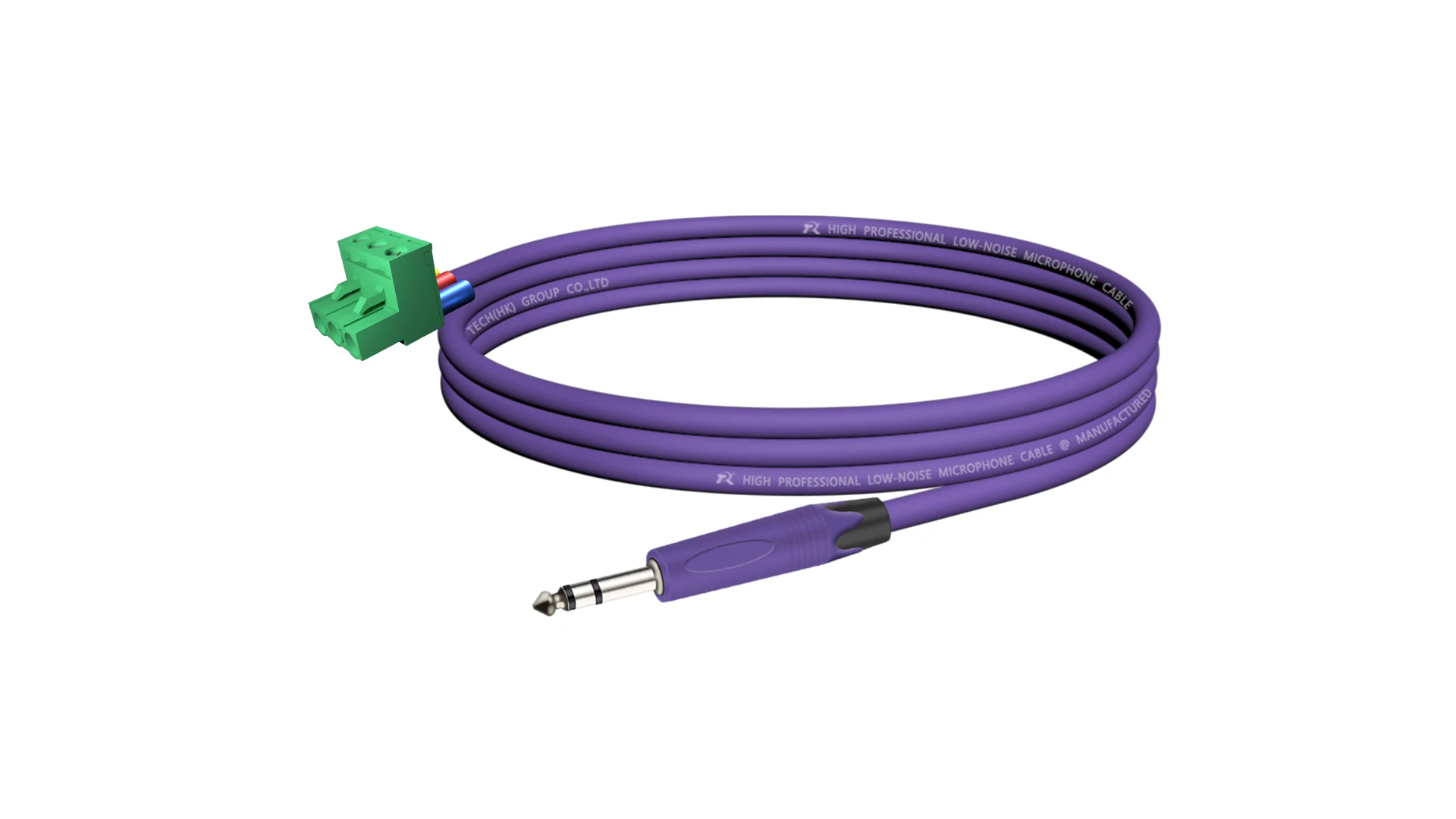6,35/6,5mm TRS auf 3-Pin Phoenix Audiokabel 1/4" Stereo-Stecker auf 5,08mm 3-Pin PCB Schraubklemmenadapter Anschlusskabel – Detail 19