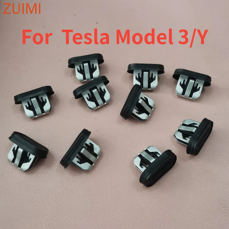

Suitable for Tesla auto parts Model 3/Y side skirt fixed buckle door rubber buckle