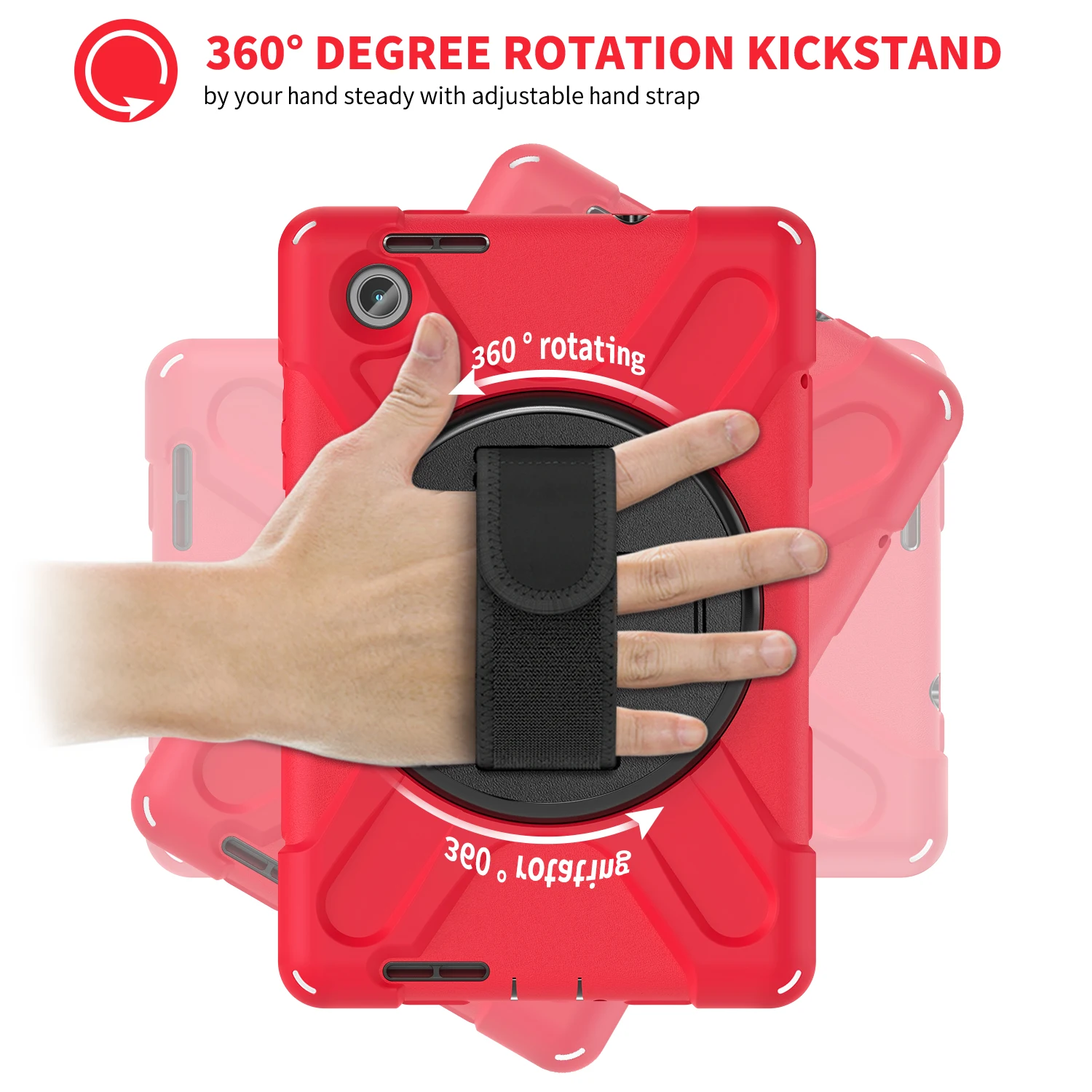 

Силиконовый противоударный сейф для Lenovo M8 2024 2023 M9 K9, противоударный плечевой ремень, 3-слойный защитный чехол для планшета на весь корпус