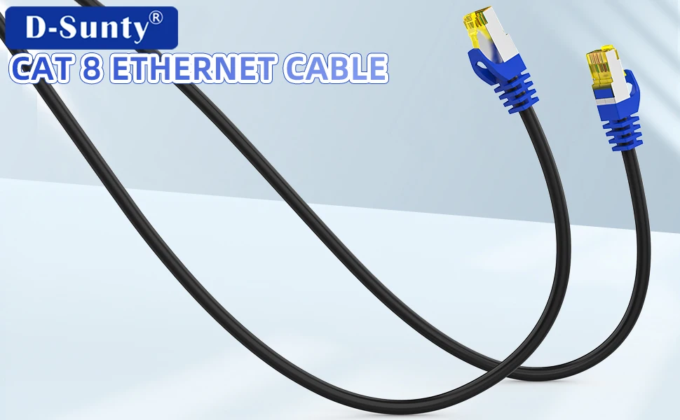 Cat 8 Ethernet-Kabel 40Gbps 2000MHz SSTP RJ45 Outdoor & Indoor Hochgeschwindigkeits-Netzwerk-Patchkabel für Zuhause und Büro – Detail 2