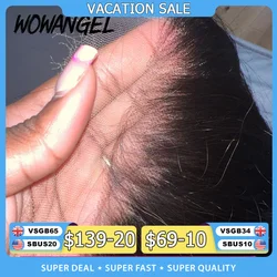 Wow Angel 7X7 6X6 5X5 HD Lace Closure Frontal Human Hair Straight Hair Melt Skins Pre Plucked HD Lace Closure Only Virgin Hair