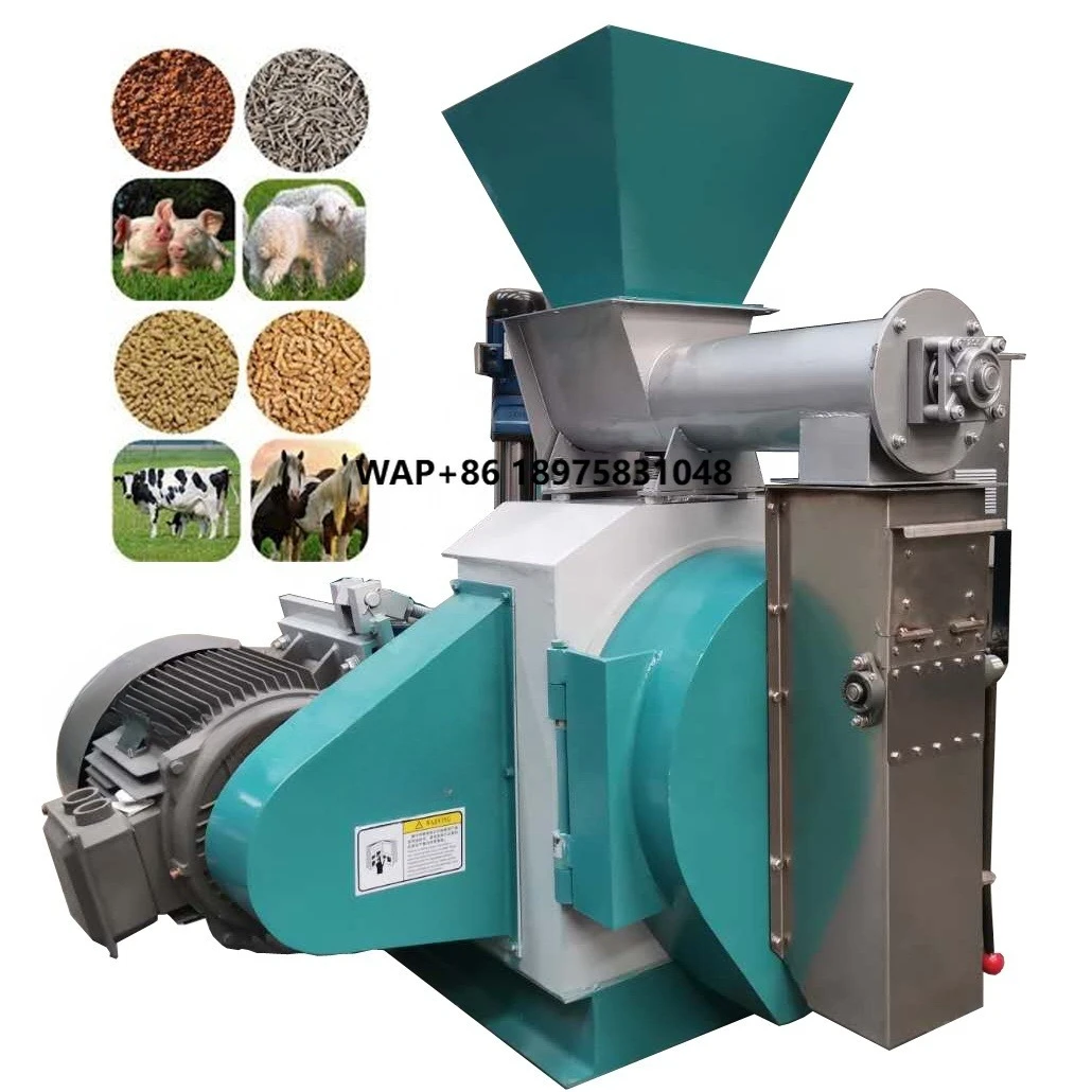 2000KG/H Poultry Feed Processing Machine Animal Feed Pellet Mill Machine Product Line Chicken Cattle Feed Plant