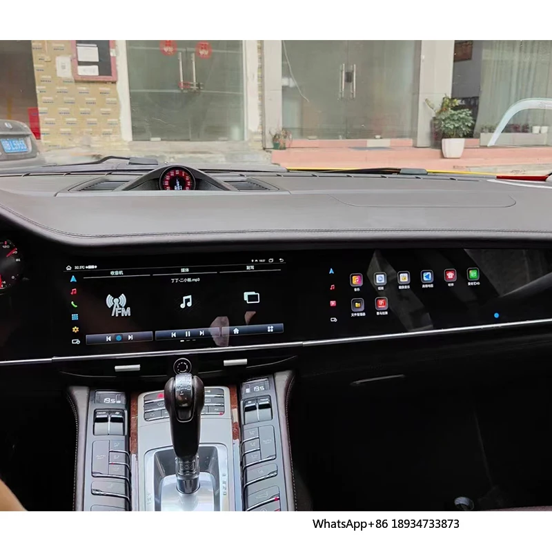 Dual 12.3" Android Touch Screen Car Dvd Player Interactive Screen  for Porsche Panamera 2010-2016 Gps Navigation Radio Carplay