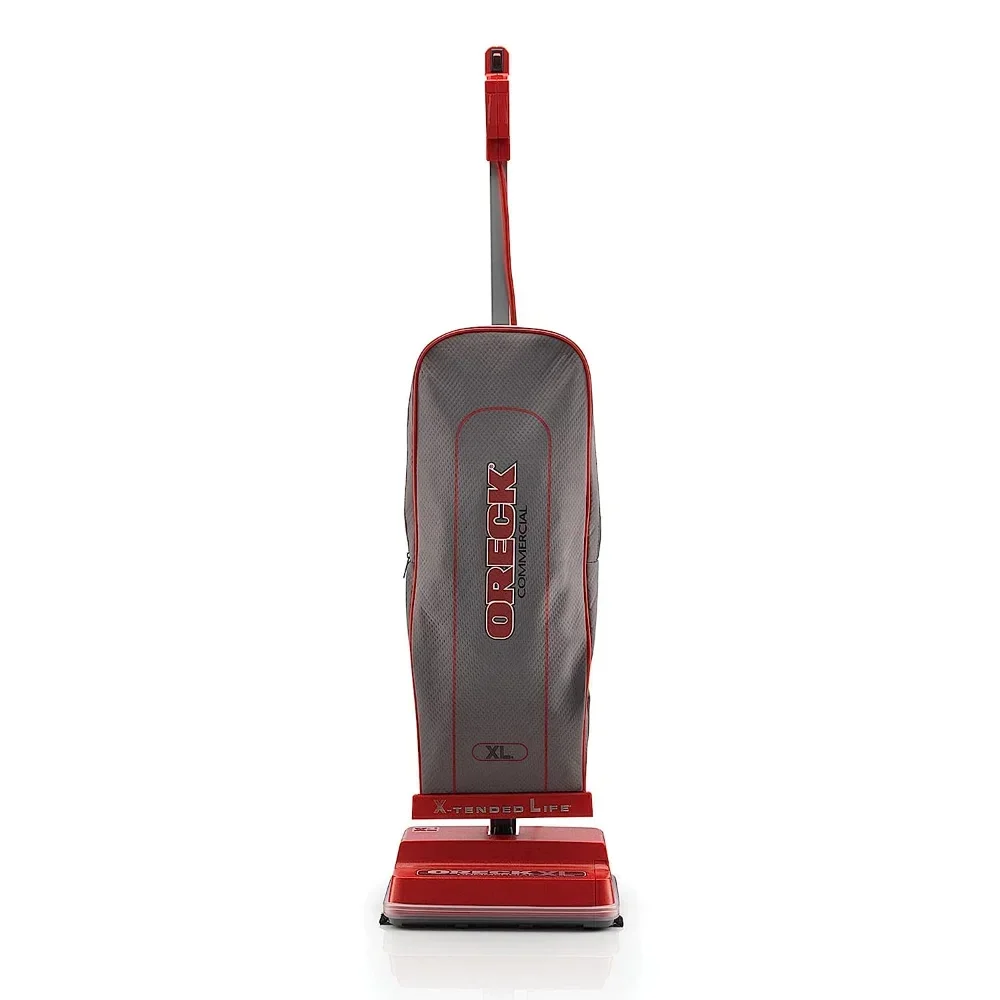 

Oreck Commercial Upright Bagged Vacuum Cleaner, Lightweight, 40ft Power Cord, U2000R1, Grey/Red