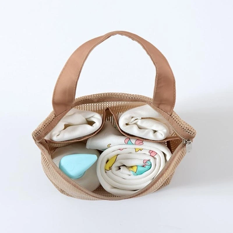 Diaper Bag Color Mom Bag Soft Mesh Handbag Multifunction Bag 425F