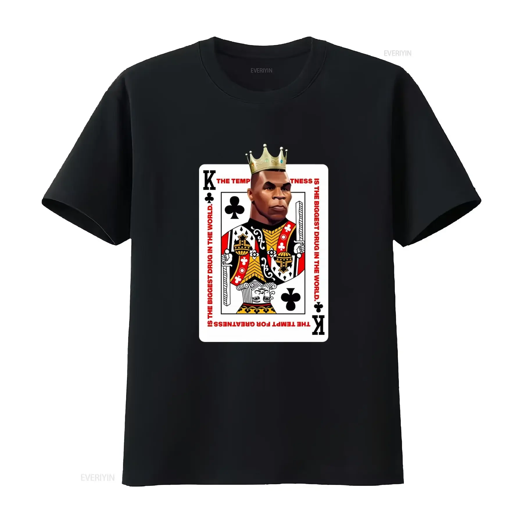 NEW Streetwear on Demand KING OF CLUBS TYSON BLACK T Shirt SMALL 3XLARGE Featuring Iconic Boxing Legend Design vintage Washed