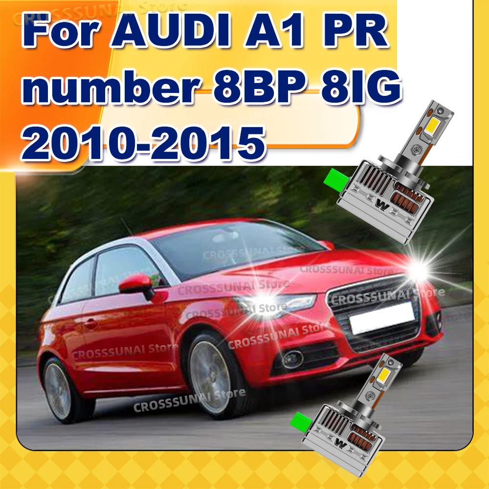 

50000LM Canbus LED Headlight Bulbs Replace Xenon Car Lights For AUDI A1 PR number 8BP 8IG 2010 2011 2012 2013 2014 2015