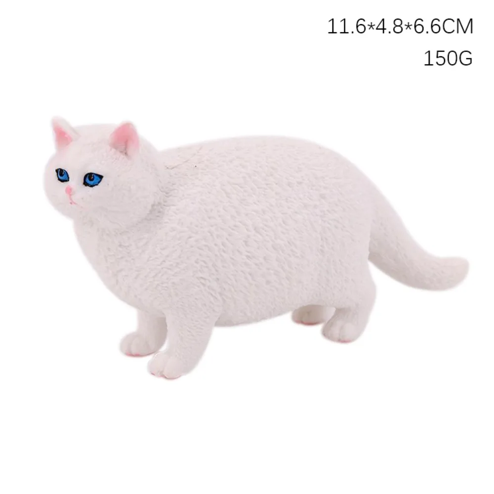 Exquisite PVC Simulation Cat Model Siamese Ragdoll Persian Cat Lifelike Cat Action Figures Cat Statue Ornament Desktop Ornament