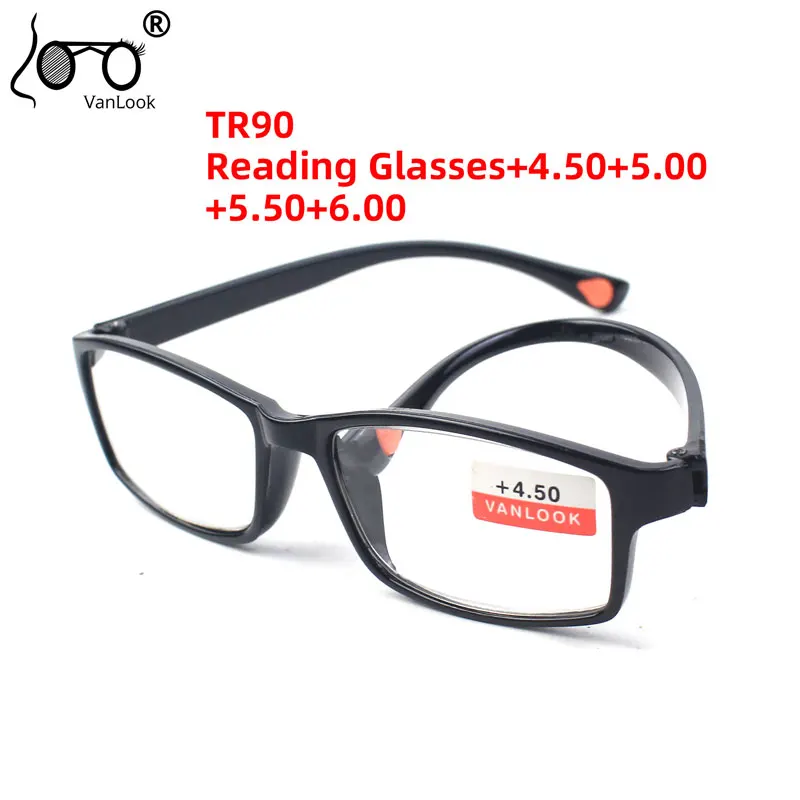 Men Reading Glasses Women +4.50+5.00+5.50+6.00  TR90 Spectacle Frame