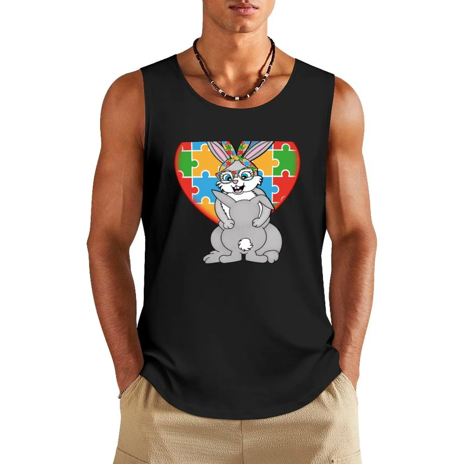 

Autism Mom, Mama Bunny , Autism Awareness Mom Gift Tank Top gym t-shirts gym t-shirts man gym shirt man