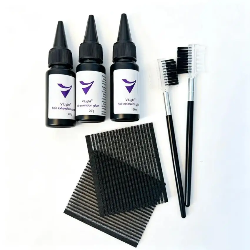 

V-Light Hair Extension Kit Technology Wig Piece Real Hair Quick Grafting Tool Company and Seamless Tape Hair Extension Tool