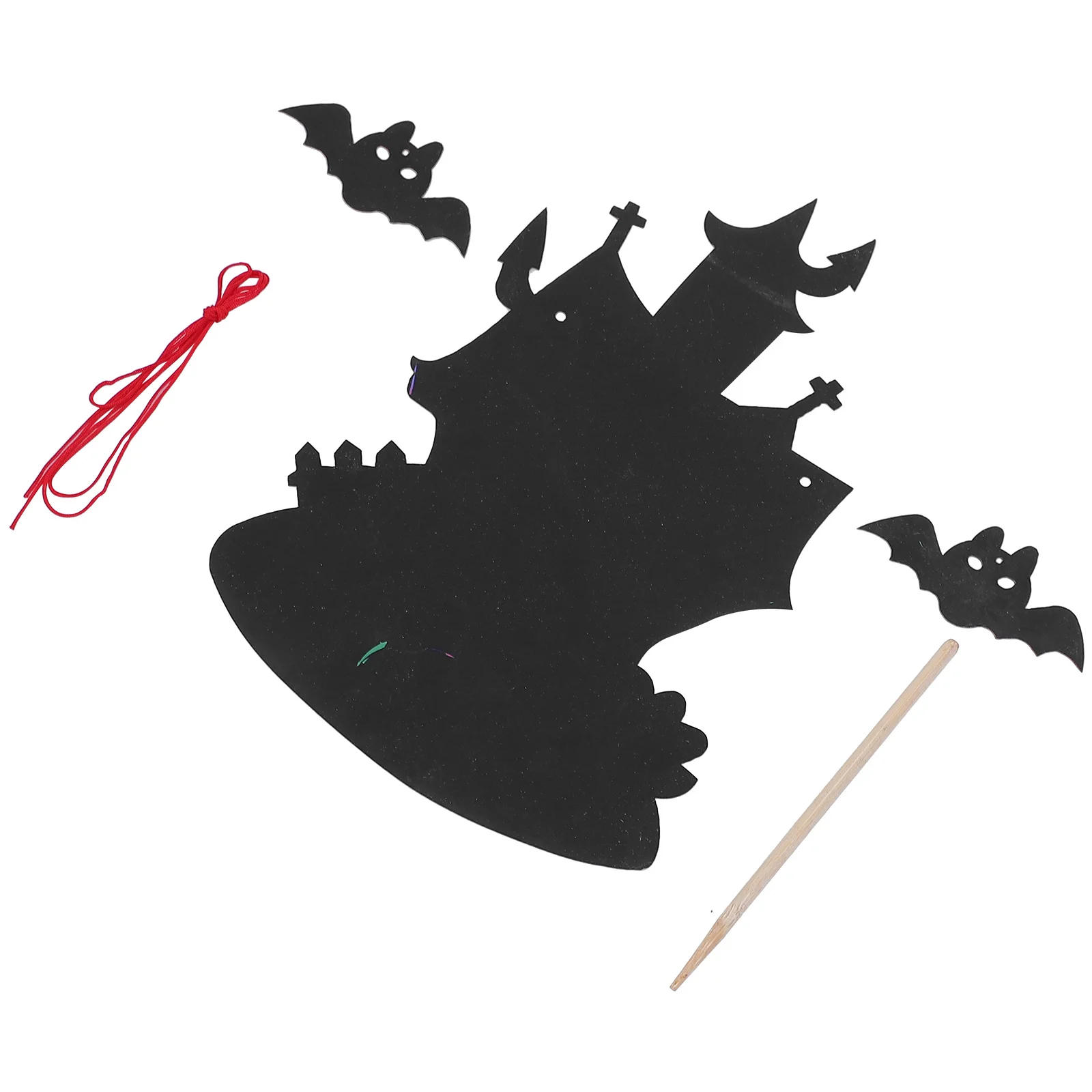 4Sets Halloween Regenboog Kraspapier Scratch It Kids DIY Party Craft Vellen School Beloning Party Supply