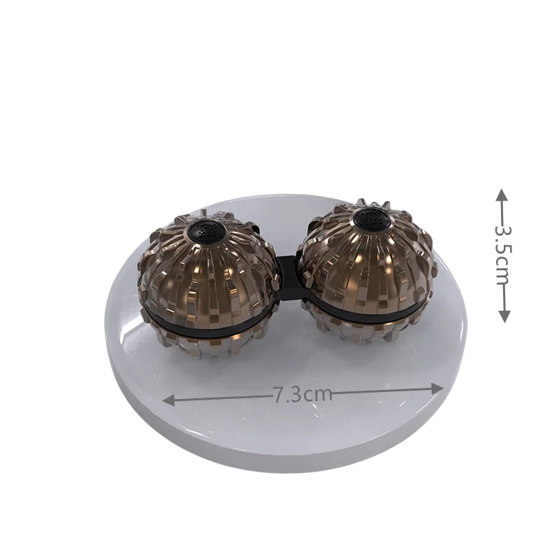 Boule de Massage monobloc en métal LT, boule rotative de décompression Kirsite, jouet EDC Fidget Spinner, balle de décompression