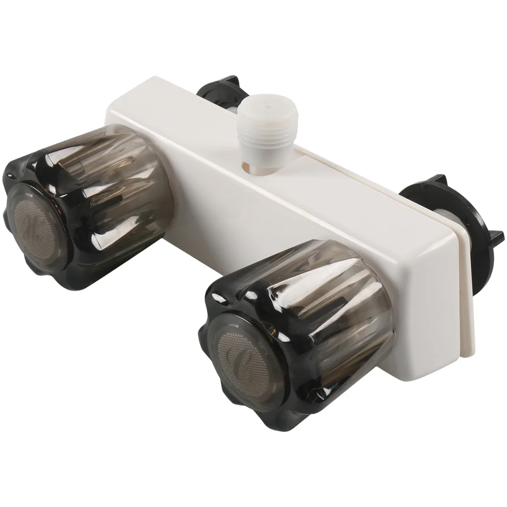 Trailer Shower Switch RV Shower Valve Splitter Sturdy ABS Construction Manual Setup Design Compact Space Saving