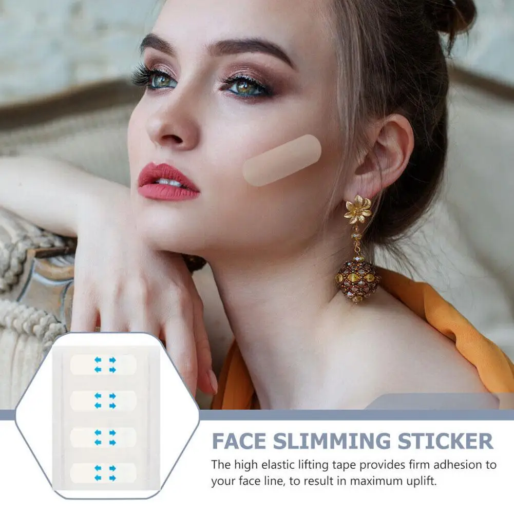 40/80pcs Lifting Face Stickers Waterproof V Face Makeup Tape Adhesive Patche Care Invisible Skin Breathable Face Transparen O5V2