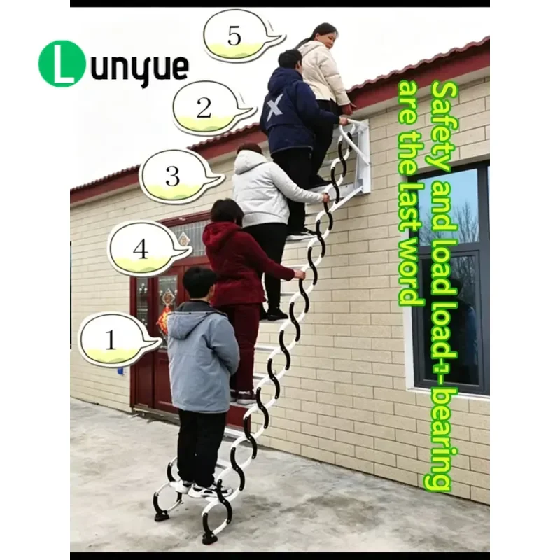 Modern Automatic Electric Loft Ladder Reinforced Cold Rolled Steel Telescopic Staircase With Remote Control For Home Attic